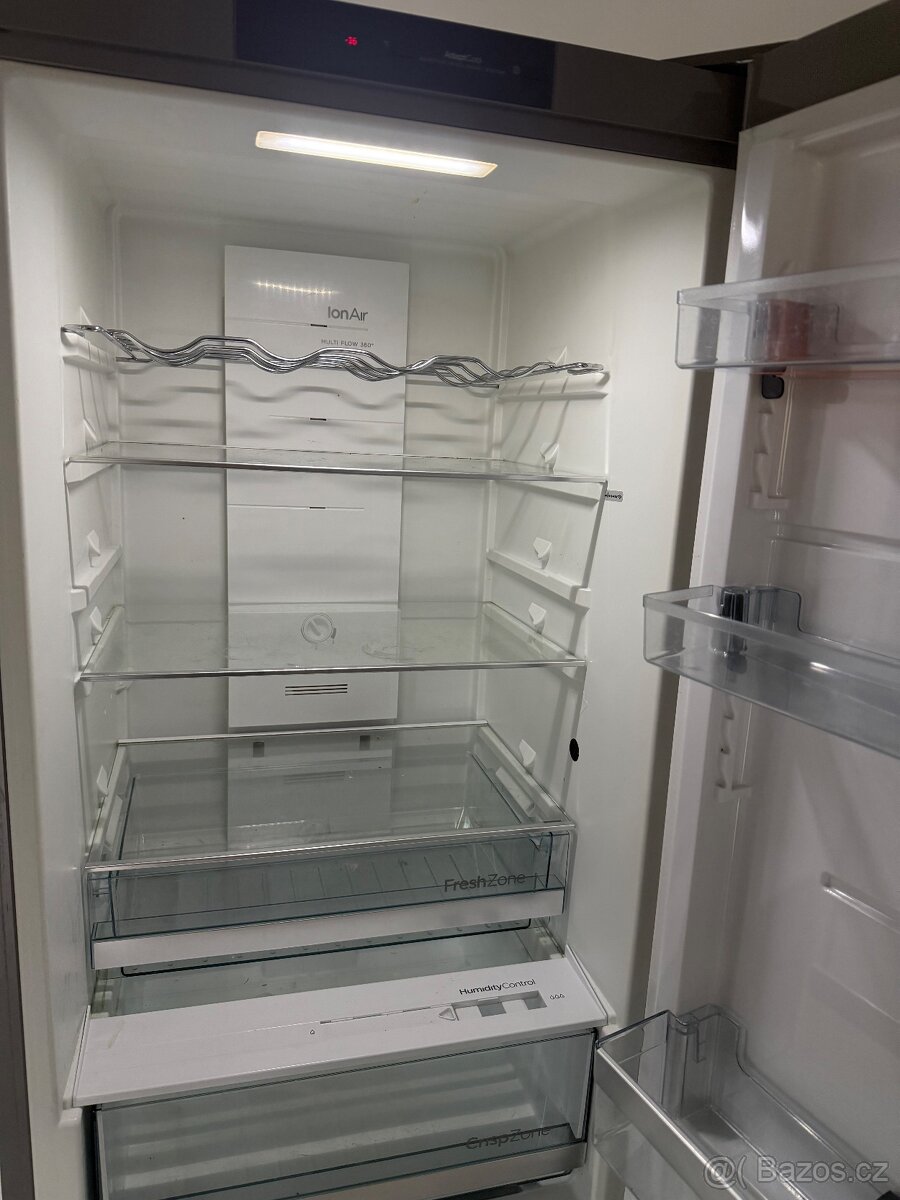 Lednice s mrazákem Gorenje nerez šedá - 9