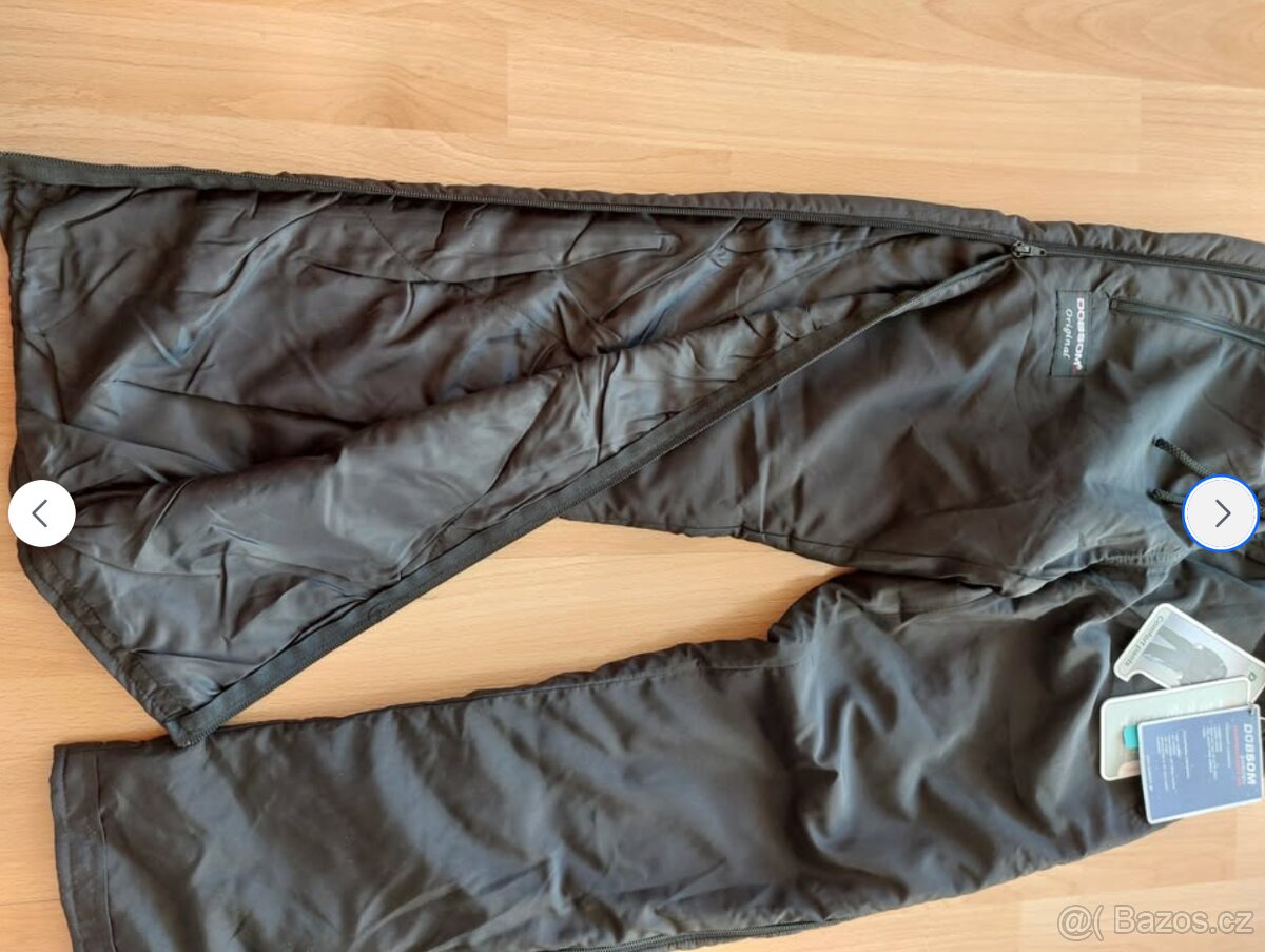 Nové zimní kalhoty, oteplovačky, vel. 150, celorozepínací - 9