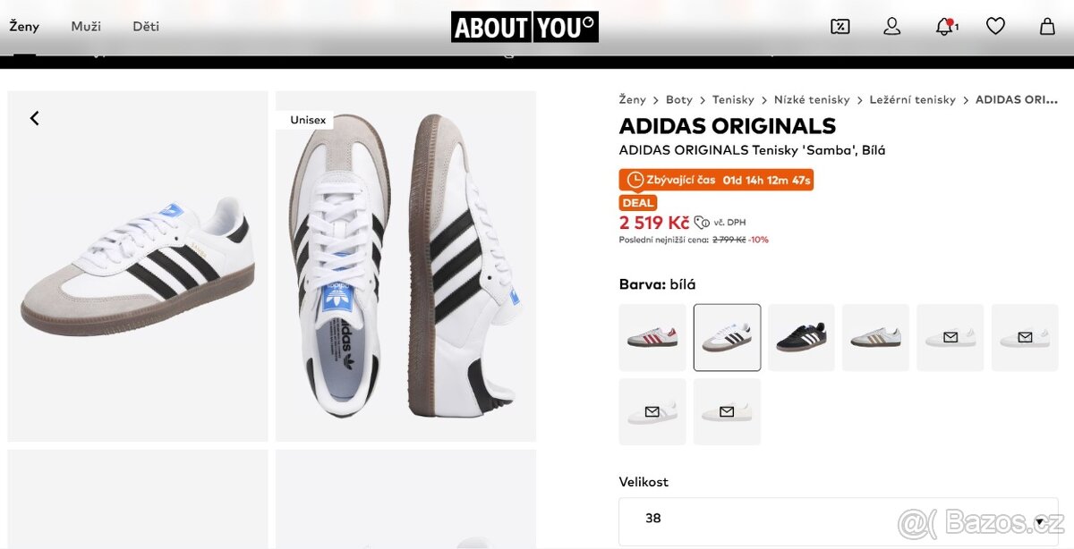 652 : tenisky adidas SAMBA vel.38 - 9