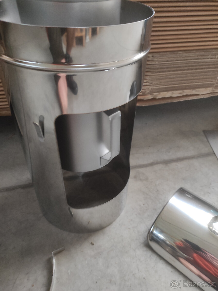 Nerezový komin 160 vložka + plašt - 9