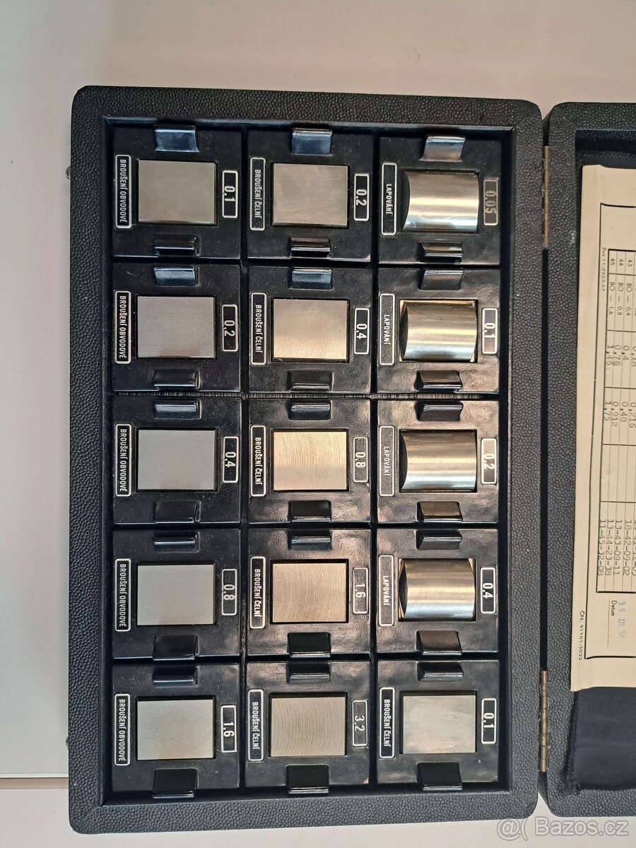 Sada Etalonů Drsnosti Povrchu (Roughness Standards) - 9