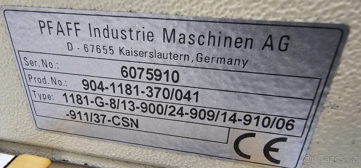 šicí stroj PFAFF 1181 - 9