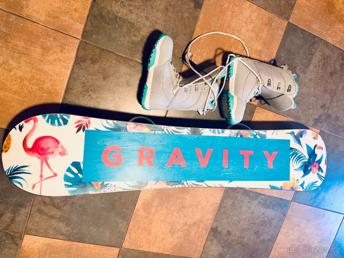 Prodám set Gravity vel.140 + snb boty gravity vel.38.5 - 9