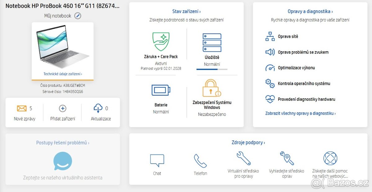 HP ProBook 460 G11 v TOP stavu v záruce do 2.1.2028 - 9