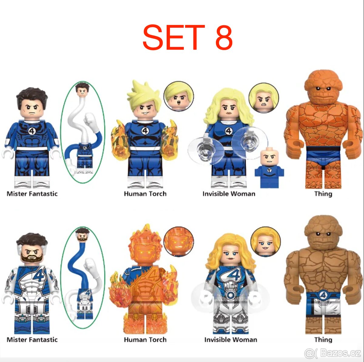 Figúrky Superhrdinovia (8ks) typ lego 2 - nové - 9