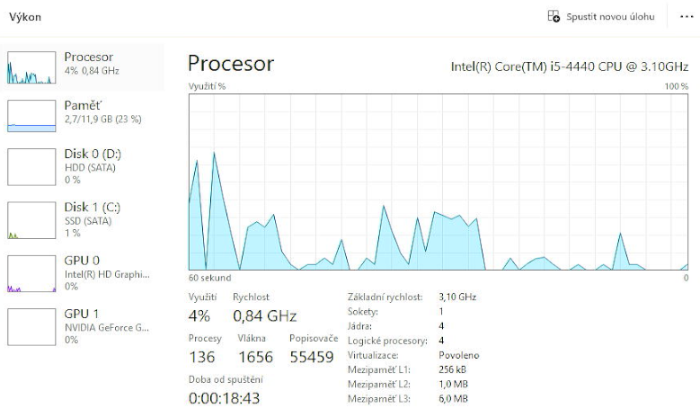 Herní PC Intel i5 , 12GB RAM, 240GB SSD, Nvidia GTX 650 Ti - 9