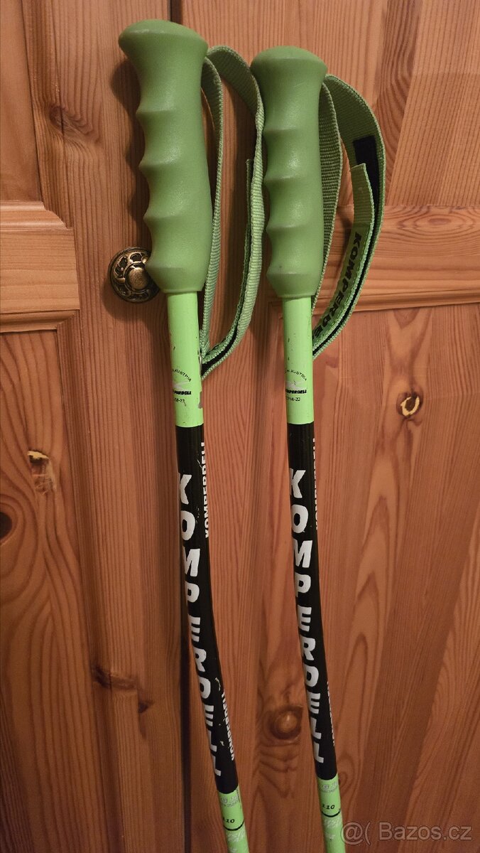 Švýcarské Stöckli lyže Team SX 140 cm + sportovní hůlky - 9