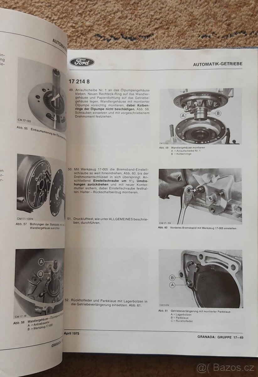 FORD GRANADA /TAUNUS/CAPRI - kompl. servisní a dílen. manuál - 9
