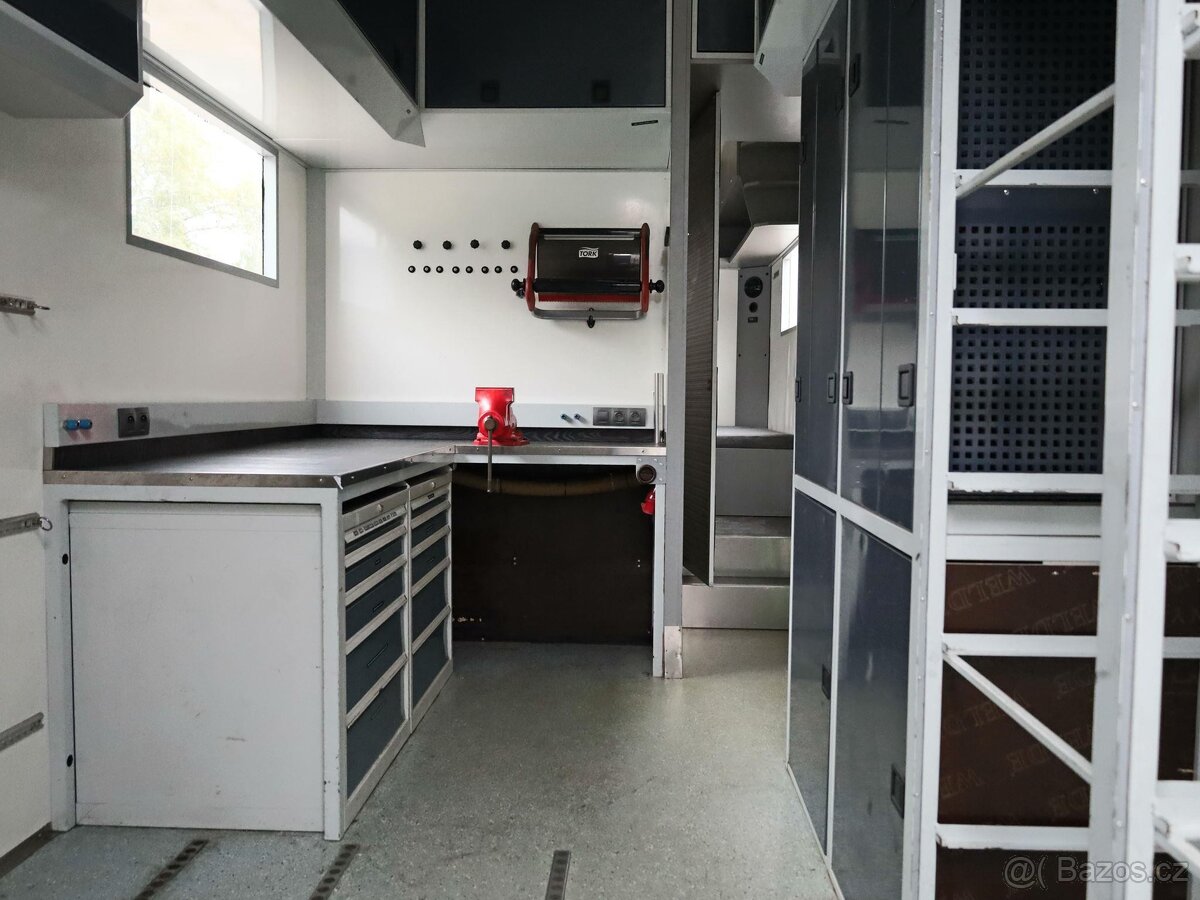 MAN TGM 12.290+PŘÍVĚS SVAN, NÁKLADNÍ RALLY SERVISNÍ SOUPRAVA - 9