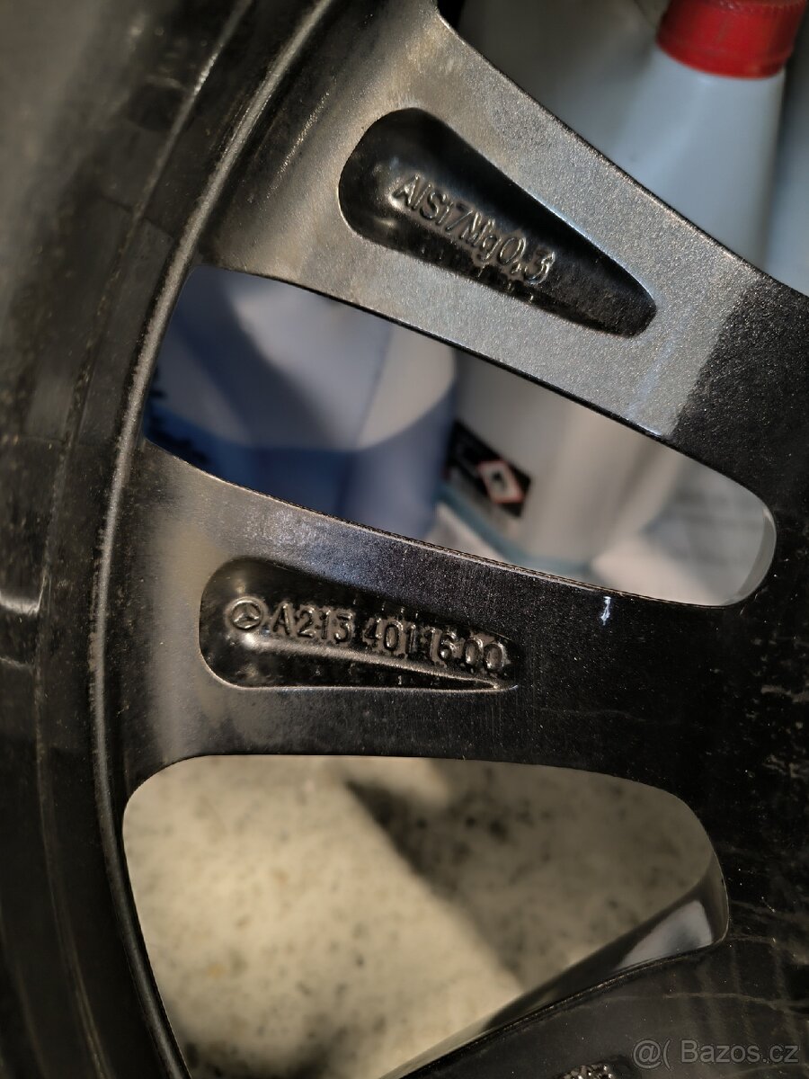 ALU kola Mercedes E 5x112 r18 Originál,zim.pneu+TPMS - 9