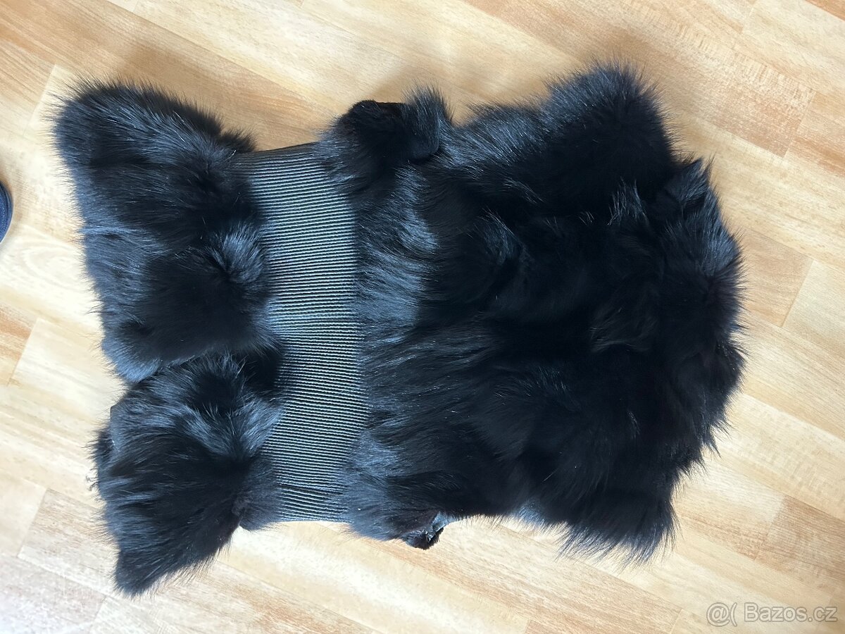 Kožená vesta s pravou kožešinou - 9