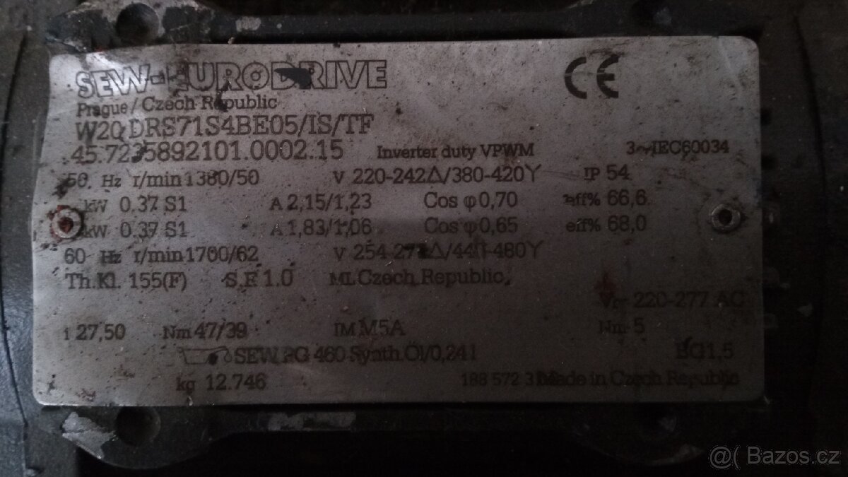 Elektromotory 400 V s převodovkou - 9