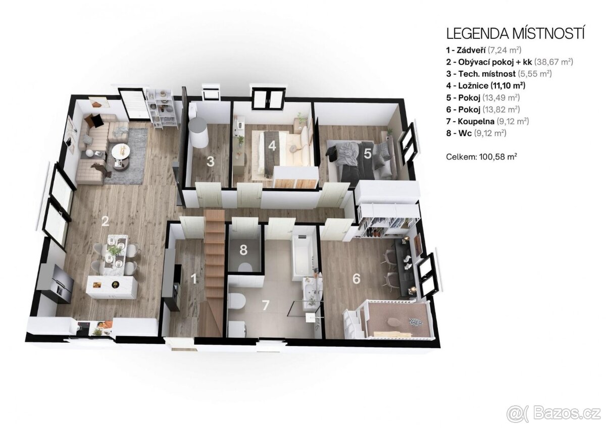 Prodej moderní novostavby 5+kk s fotovoltaickou elektrárnou - 9