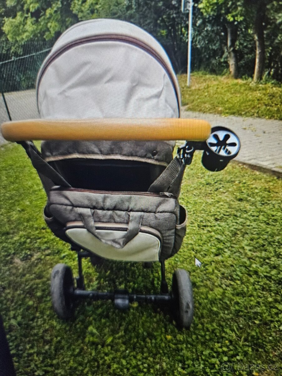 Dětský sportovní kočárek Tudere pláštěnka 2 tašky - 9