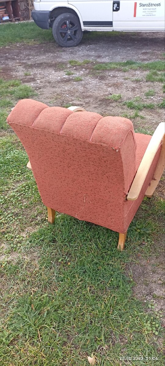 Křesla Halabala na opravu pevné kostry - 9