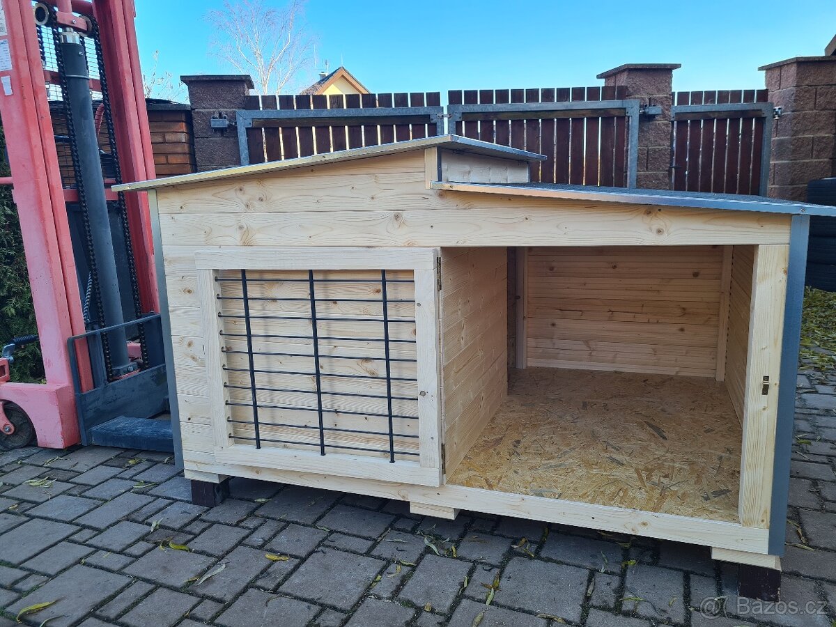 Bouda pro psa s terasou Premium, 6 velikostí - 9