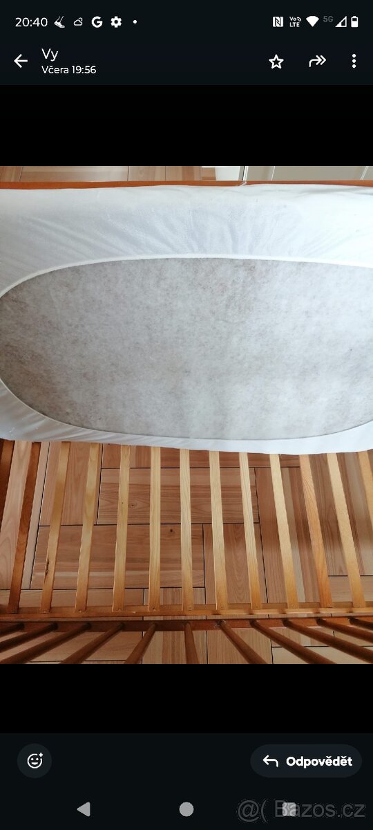 Dřevěná dětská postýlka - 9