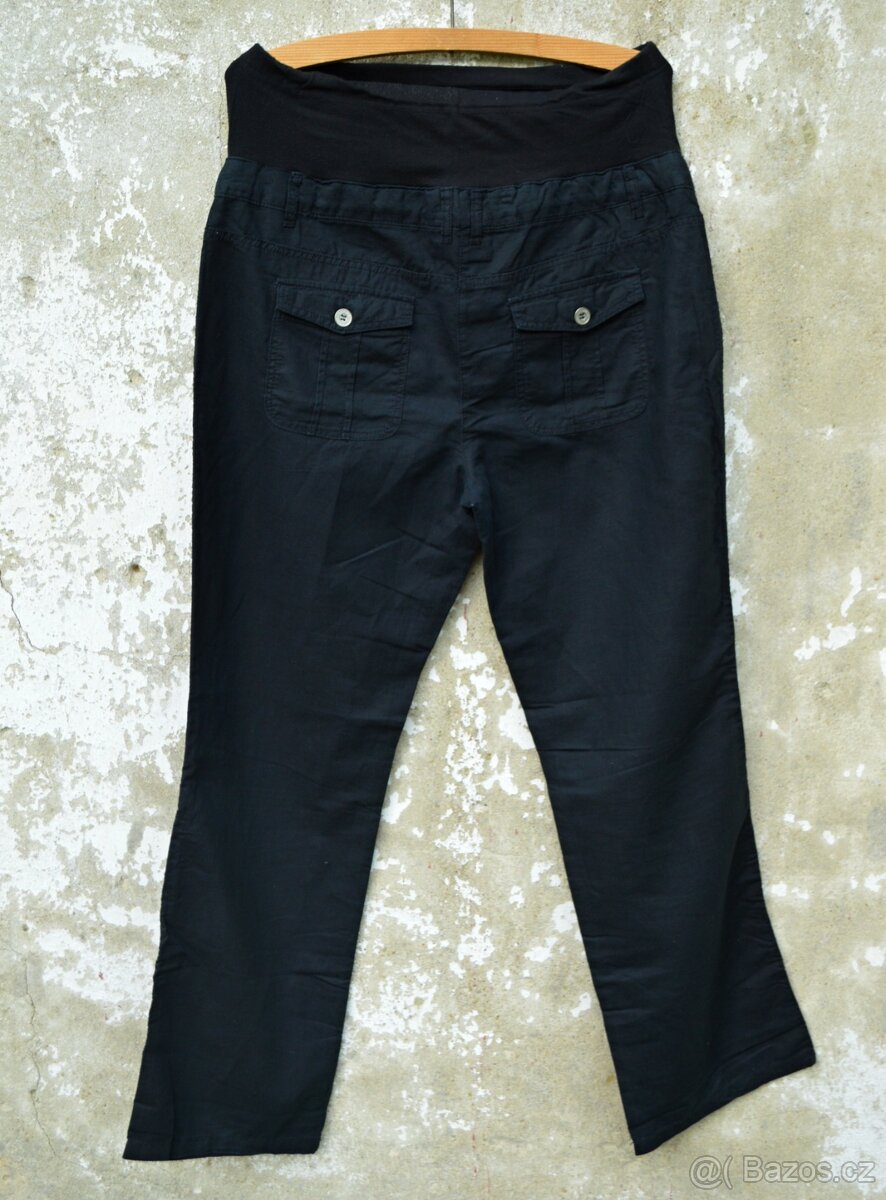 Černé těhotenské kalhoty Yessica vel. 44 - 9