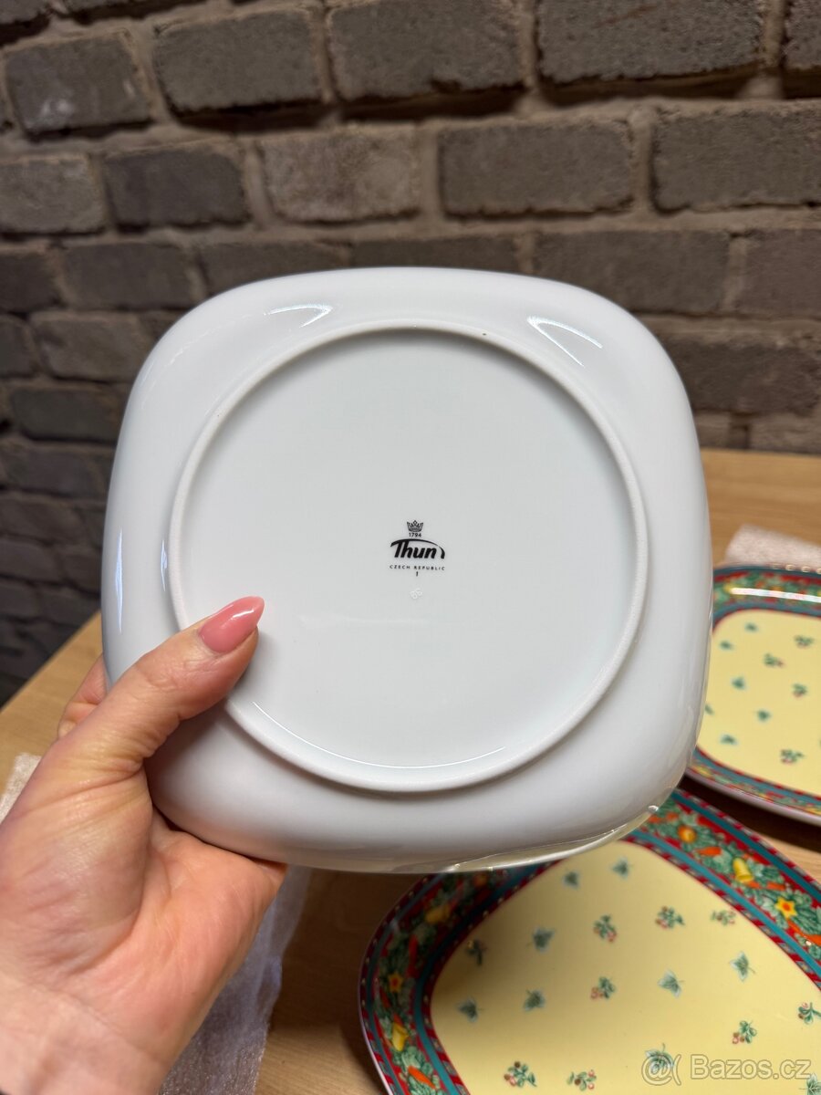 Vintage servírovací set Thun – vánoční dekor - 9
