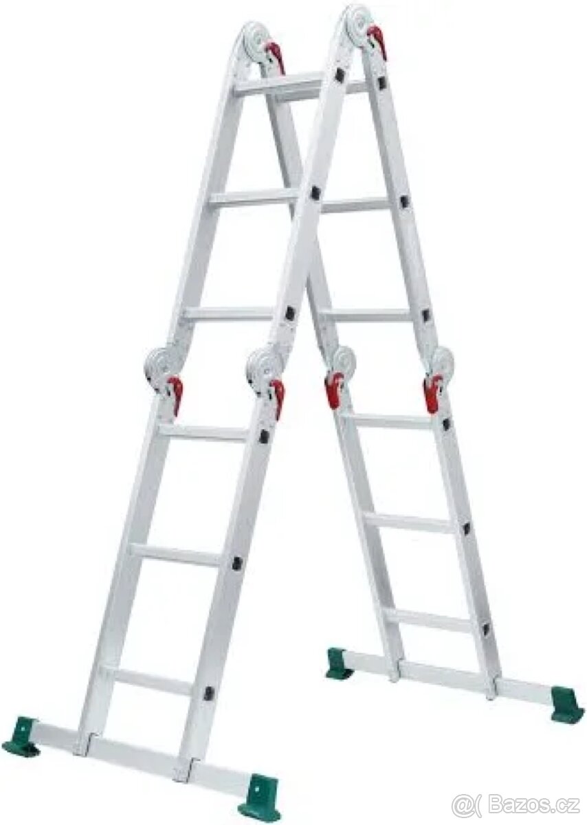 Parkside multifunkční žebřík 4x3 (NOVÝ) - 9