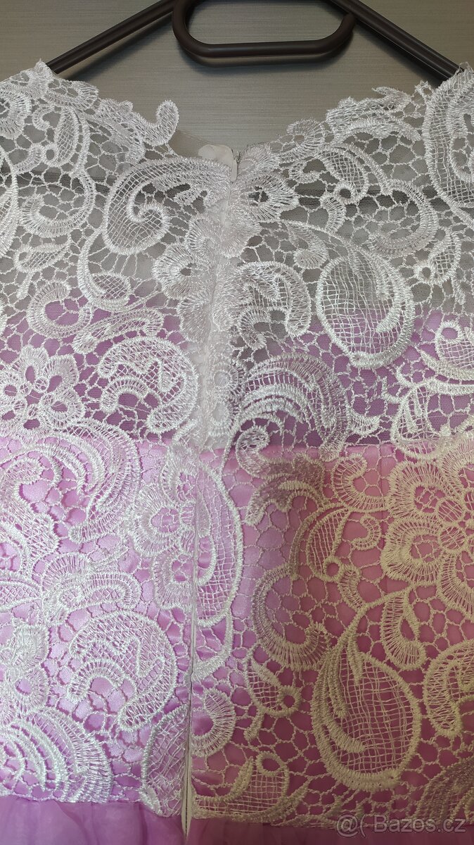 Slavnostní šaty s krajkou vel 40 - 9