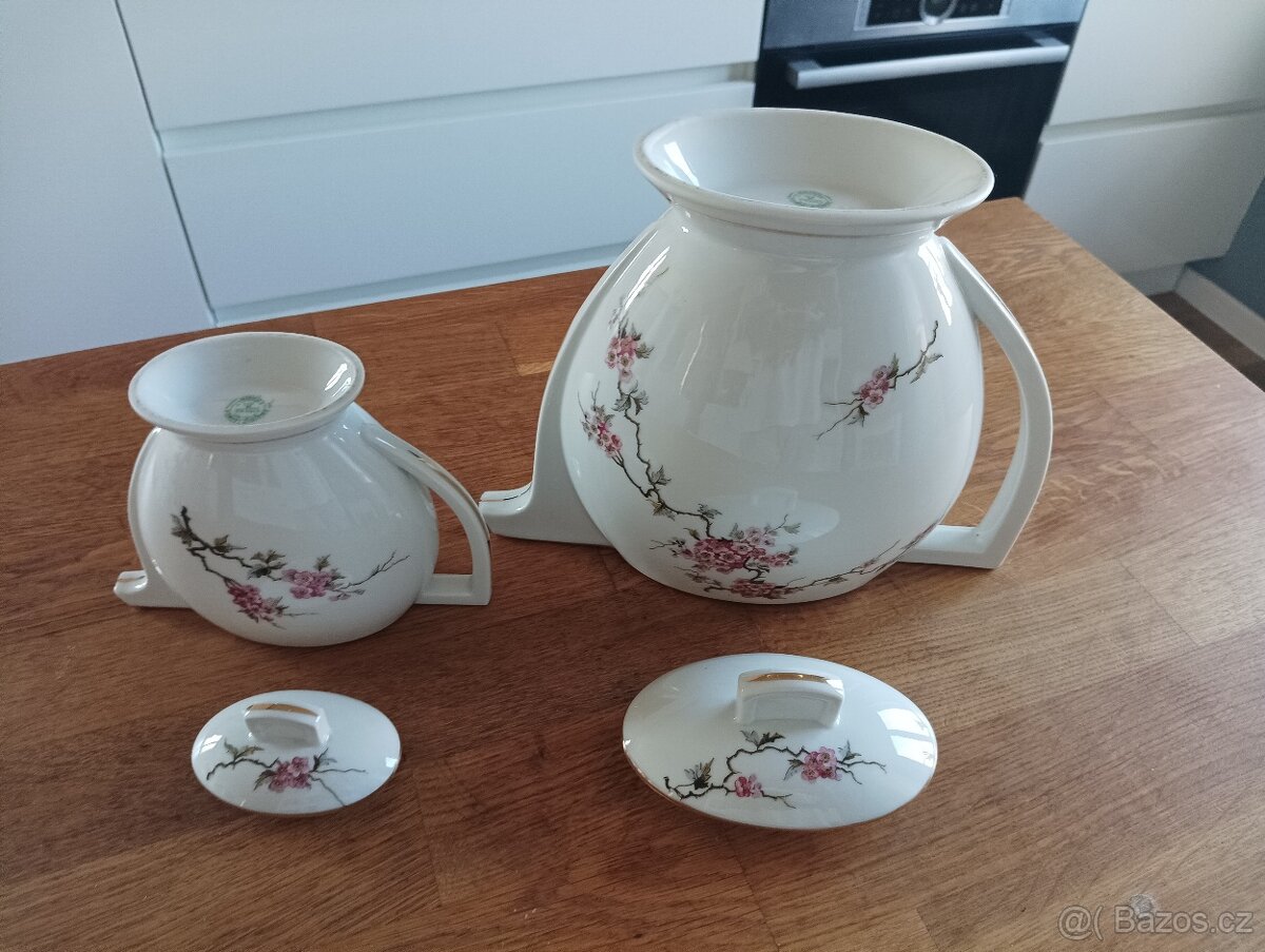 ART DECO PORCELÁNOVÉ KONVIČKY UNION PORCELAINIERE UNIQUE LIM - 9