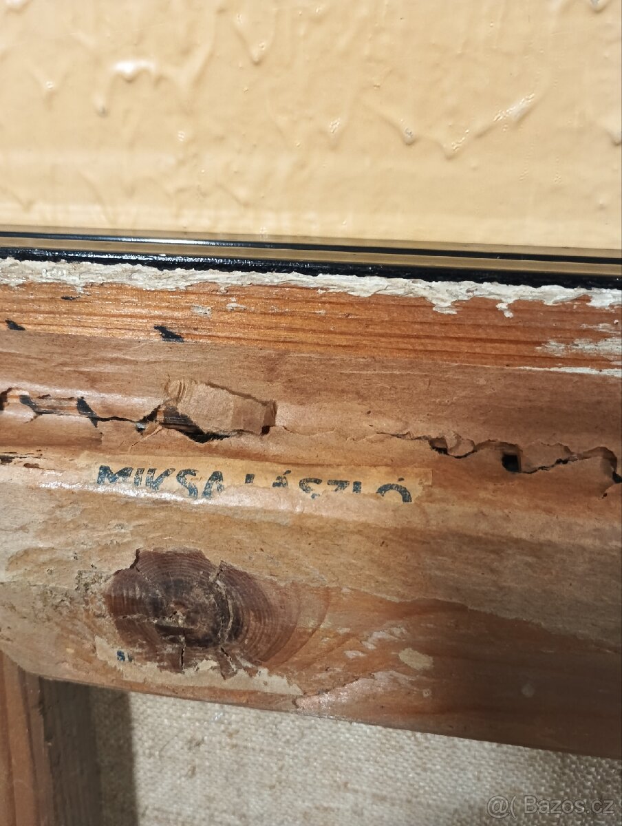 Obraz ,olej ,plátno .Motiv z Olomouce . - 9