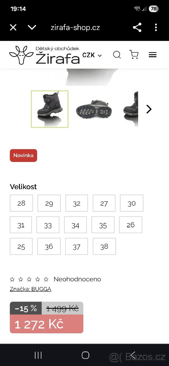 Dětské zimní boty bugga vel. 28 - 9