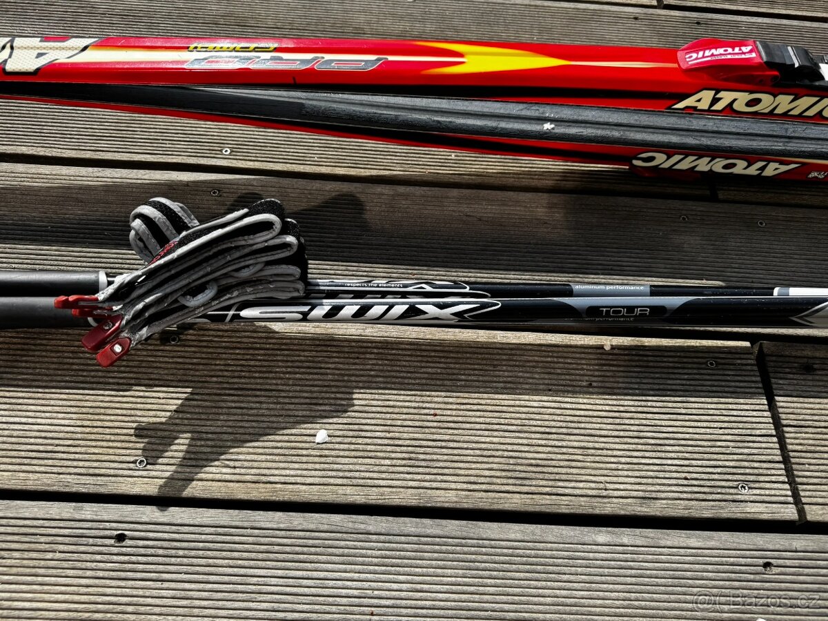 Komplet běžky Atomic 190 + 3x hůlky + mazivo a čistění - 9