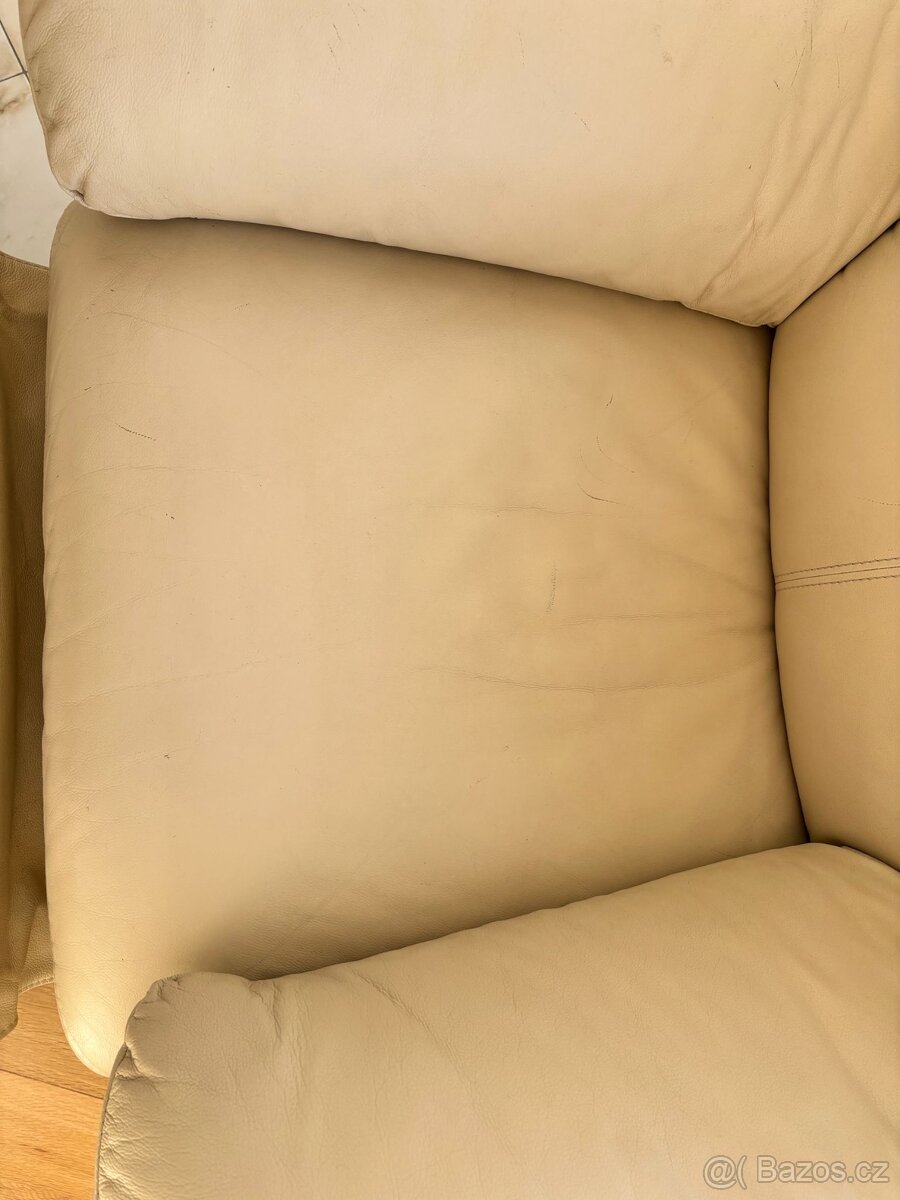 Kožené polohovací křeslo - 9