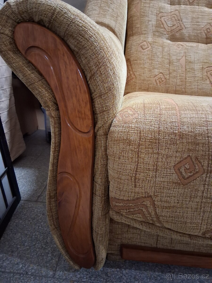 Sedaci souprava 3+1+1 rozkládací - 9