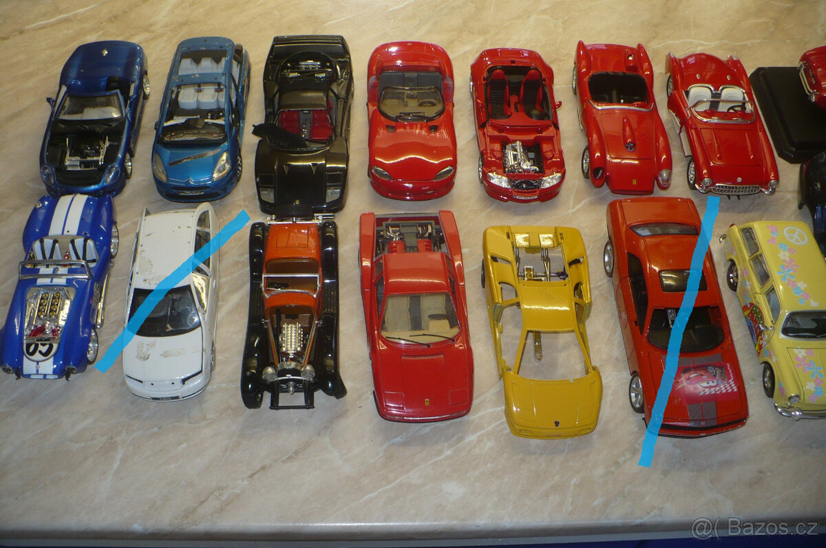 Vrak model auto 1:24 1:18 - 9