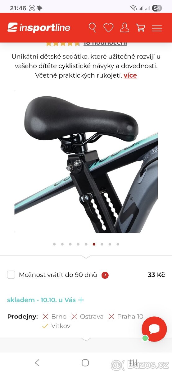 Dětská sedačka na kolo - 9