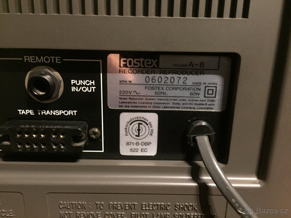 profesionální osmistopý kotouč. magnetofon FOSTEX model A-8 - 9
