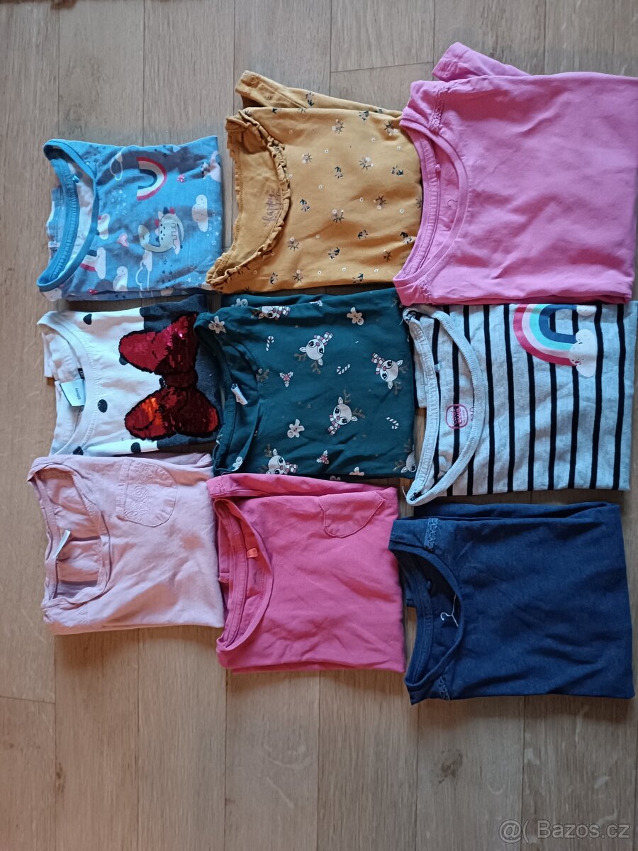 Trička s dlouhým rukávem 104 - 9