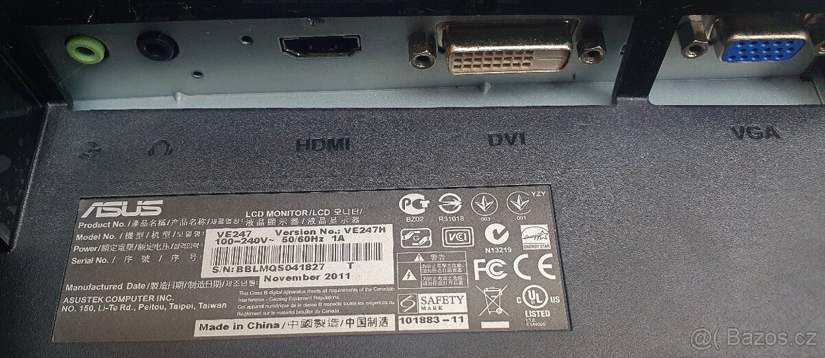 ⚡️ LCD monitor ASUS VE247H 23,6" - pouze elektronika ⚡️ - 9