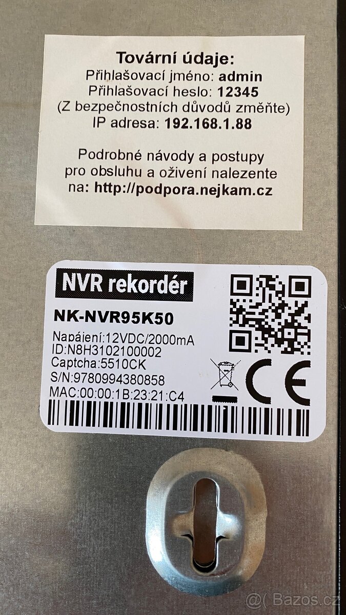 3 IP kamery + záznamové zařízení Patronum - 9