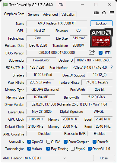 AMD Radeon RX 6900 XT - 9