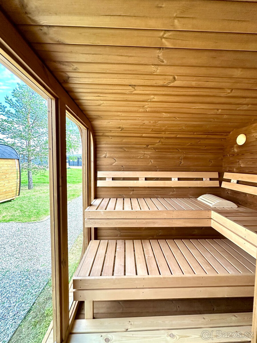 Sauna, venkovní finská sauna Marivox - 9