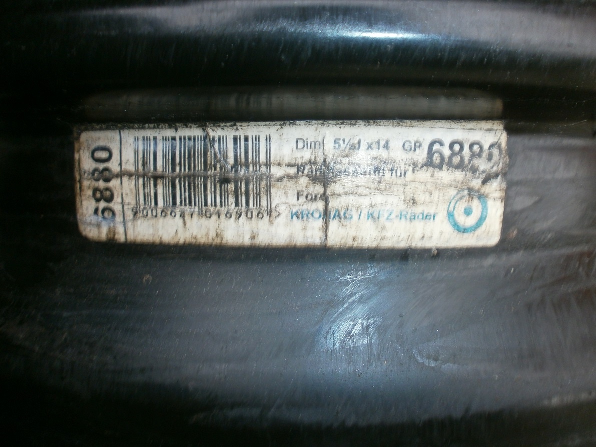 4xPlechové disky na FORD FUSION,FIESTA,FOCUS 14tky. - 9