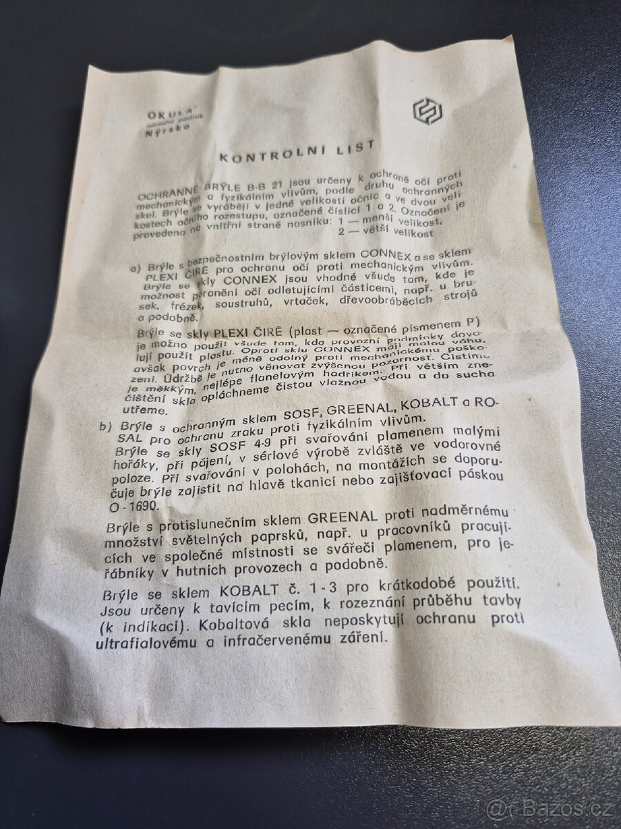 Staré pracovní brýle - 9