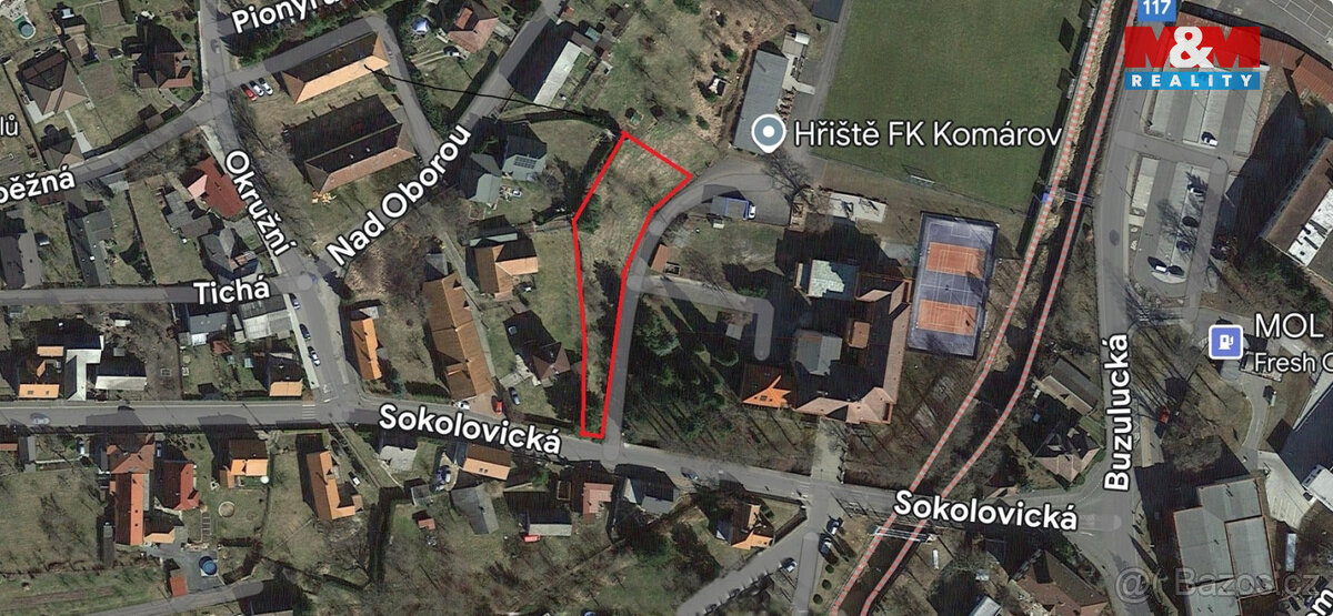 Prodej pozemku 1217 m², Komárov - 9
