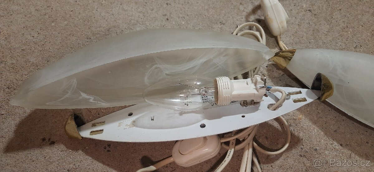 noční světlo, skleněná lampa - 9