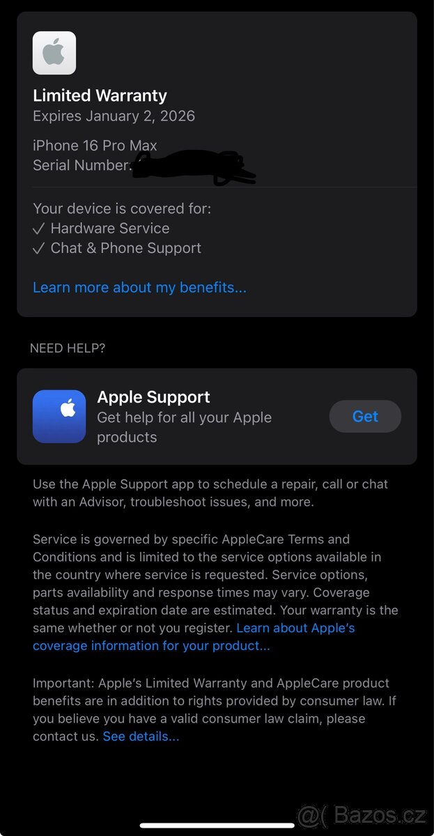 iPhone 16 Pro Max 512GB. Ideálni stav - 9