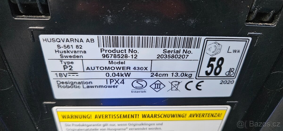 Robotická sekačka Husqvarna 430X - 9