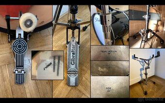 Skvělá Lesklá Černá Bicí Souprava - Stagg+Sonor+Giblartar - 9