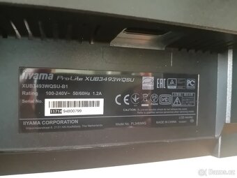 34" iiyama ProLite, 3440 × 1440, 21:9 - 9
