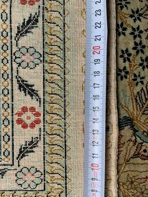 luxusní Perský koberec hedvabi na hedvábí HEREKE 150x78 - 9