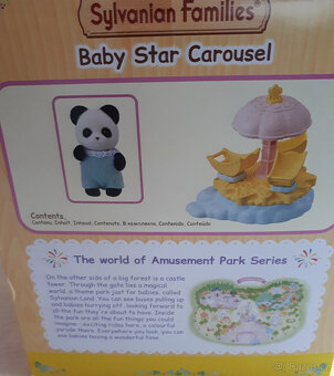 Sylvanian Families Carousel - kolotoč - 3 figurky - 9