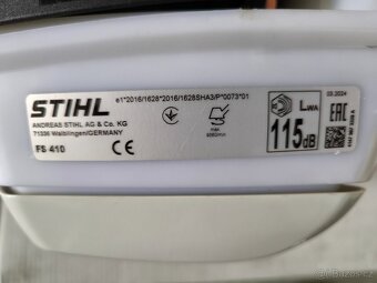 Křovinořez Stihl FS 410 2.0Kw , NOVÝ - 9